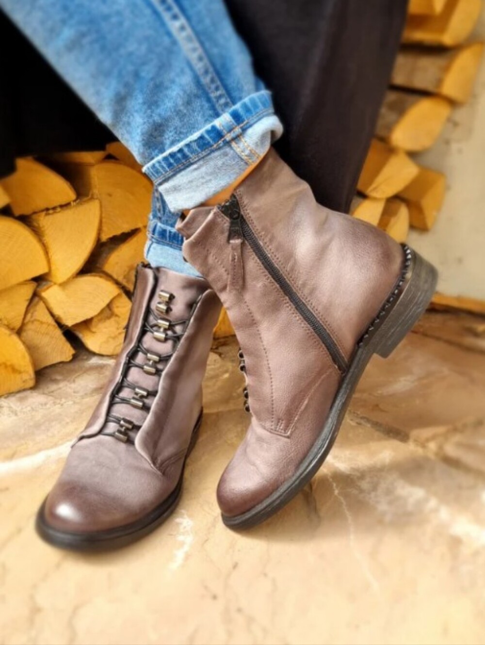 MJUS Lace-Up Combat Boots - Picture 7 of 7